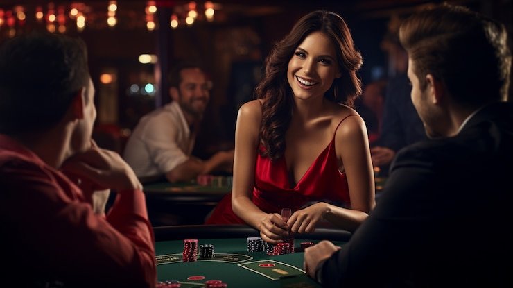 Interface aplikasi megaqq dengan live dealer tables dan menu navigasi
